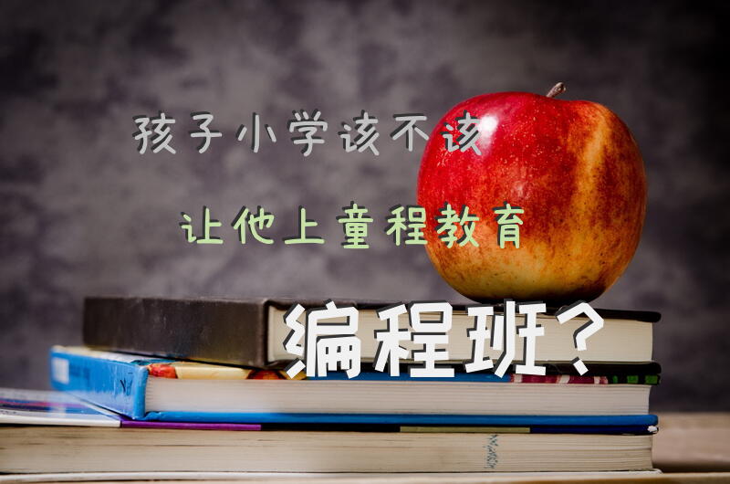 孩子小学，该不该让他上童程教育编程班？